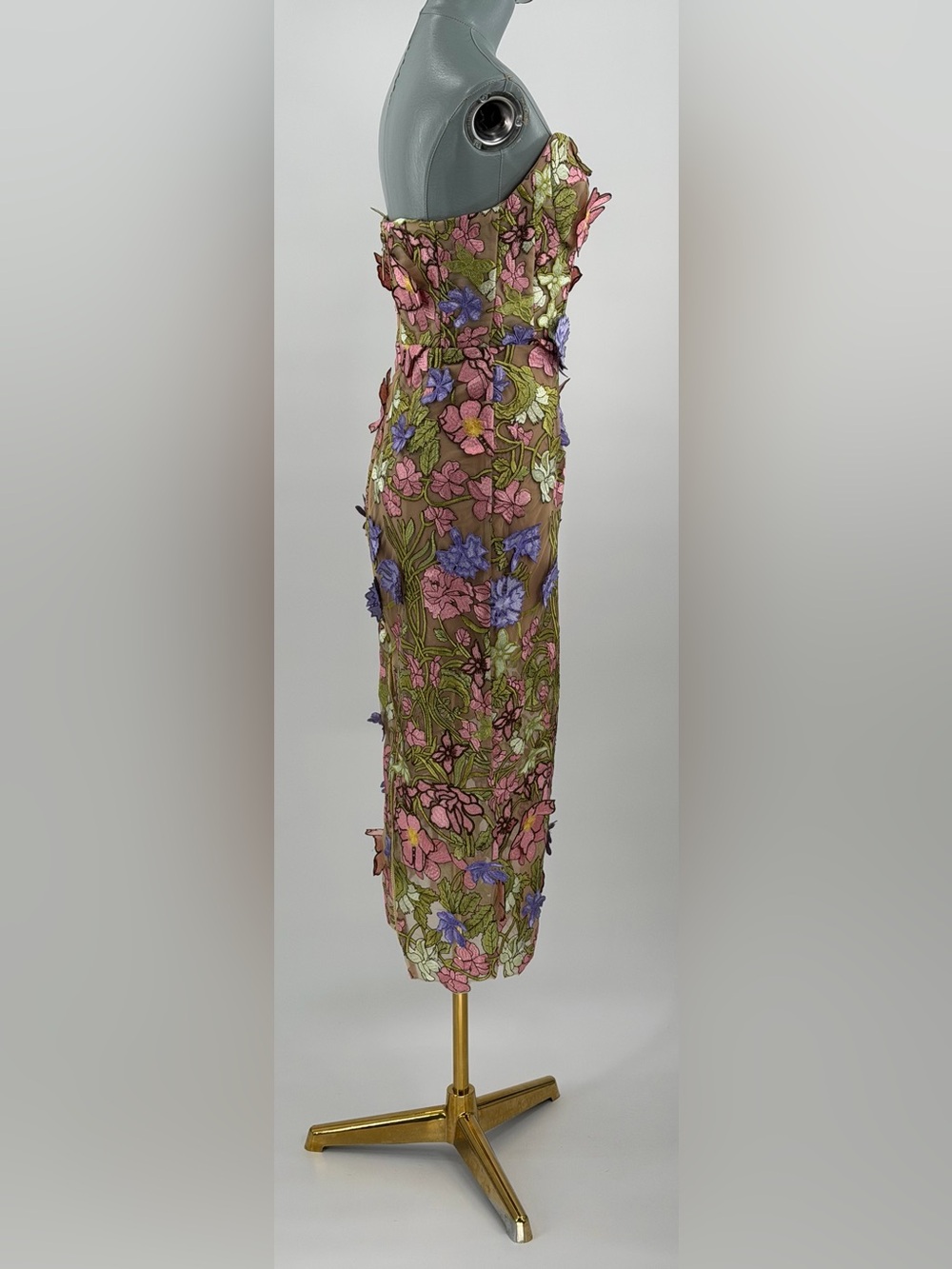 🆕 BRONX & BANCO 🧿 NWOT Iris Floral Maraya Midi Dress, Pink Multi - Sz XS US 2 - Picture 5 of 16